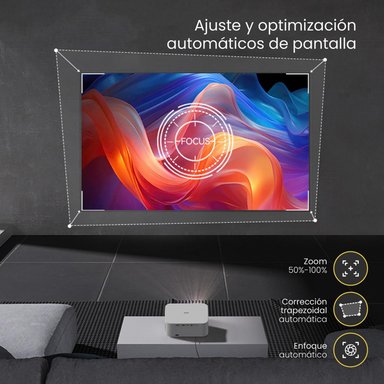 PROYECTOR PORTATIL SMART ORION 12000LM WIFI BT ANDROID LEVO - 6