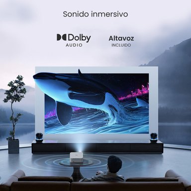 PROYECTOR PORTATIL SMART ORION 12000LM WIFI BT ANDROID LEVO - 7