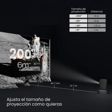 PROYECTOR PORTATIL SMART NOVA 9000LM WIFI BT ANDROID LEVO - 8