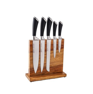 SET CUCHILLOS KÜCHE 5 PCS ACERO INOXIDABLE + BASE SIMPLIT - 1
