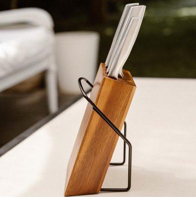 SET CUCHILLOS STAHL 5 PCS ACERO INOXIDABLE + TACO SIMPLIT - 5