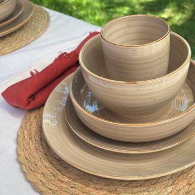 SET 4 PLATOS FONDO CERAMICA 26,7CM SIENA SIMPLIT - 7