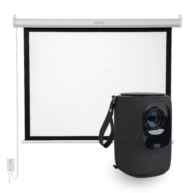 PROYECTOR LEVO PACK NOVA HD + TELÓN 100 ELÉCTRICO - 1