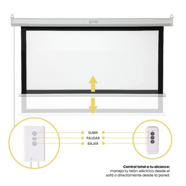 PROYECTOR LEVO PACK NOVA HD + TELÓN 100 ELÉCTRICO - 6