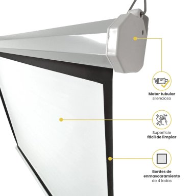 TELON 80 PULGADAS ELE CTRICO CON CONTROL 165 X 125 CM LEVO - 6