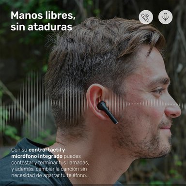 AUDÍFONOS LHOTSE BLUETOOTH INALÁMBRICO RM12 NEGRO - 2