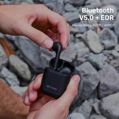 AUDÍFONOS LHOTSE BLUETOOTH INALÁMBRICO RM12 NEGRO - 4