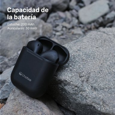 AUDÍFONOS LHOTSE BLUETOOTH INALÁMBRICO RM12 NEGRO - 5