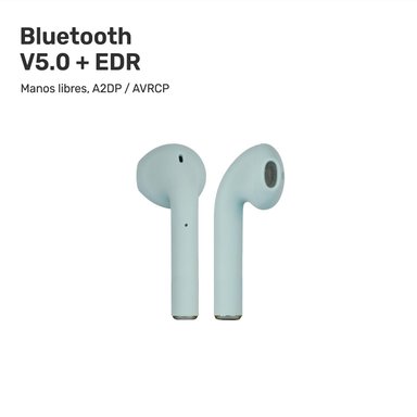 AUDIFONOS LHOTSE BLUETOOTH INALAMBRICO RM12 CELESTE - 4