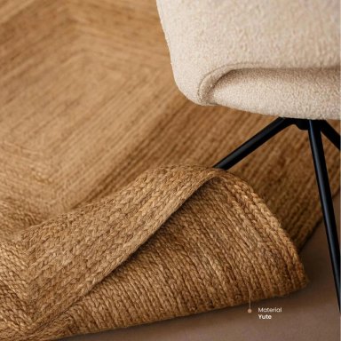ALFOMBRA DECORATIVA DE YUTE NATURA 160X230 CM ATMOSPHERA - 3