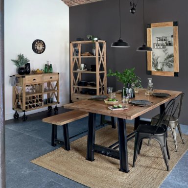 ALFOMBRA DE YUTE NATURAL DECORATIVA 120X170 CM ATMOSPHERA - 2