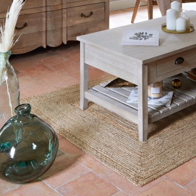 ALFOMBRA DE YUTE NATURAL DECORATIVA 120X170 CM ATMOSPHERA - 4