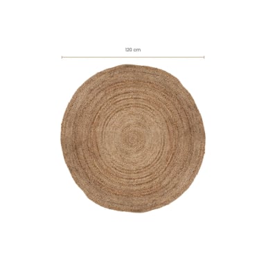 ALFOMBRA YUTE REDONDA 120 CM ATMOSPHERA - 5