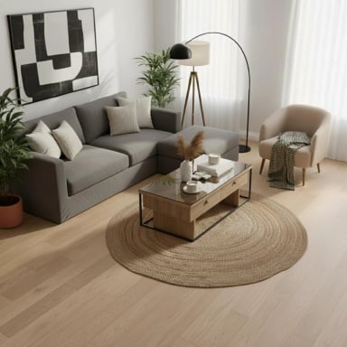 ALFOMBRA YUTE REDONDA 120 CM ATMOSPHERA - 6