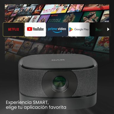 PROYECTOR PORTATIL INALÁMBRICO SMART LUMIX 9000LM BT LEVO - 3