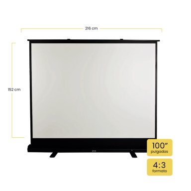 TELON PROYECTOR 100'' SISTEMA DE ELEVACION 200 X 150CM LEVO - 2