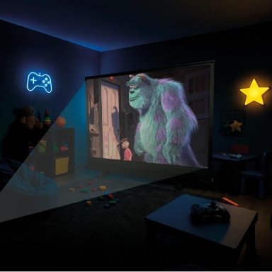 TELON PROYECTOR 100'' SISTEMA DE ELEVACION 200 X 150CM LEVO - 7