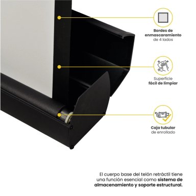 TELON PROYECTOR 100'' SISTEMA DE ELEVACION 200 X 150CM LEVO - 8