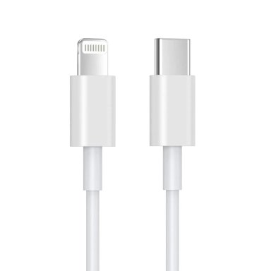 CABLE DE CARGA USB-C A LIGHTNING 1 MT BLANCO LEVO - 1