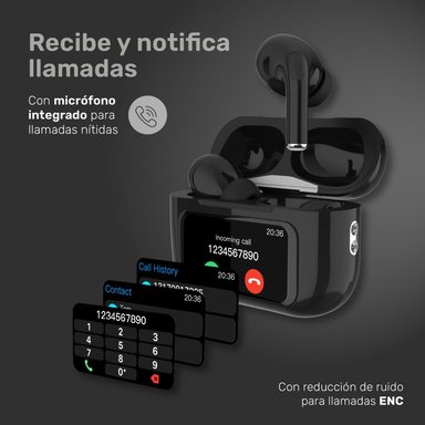 AUDIFONOS BLUETOOTH TWS PANTALLA TOUCH ANC RMPLUS+ LHOTSE - 5