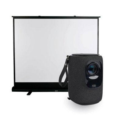 PROYECTOR PORTATIL NOVA 9000LM + TELON ELEVACION 100' LEVO - 1