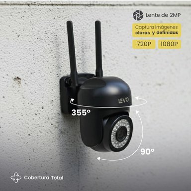 CAMARA DE SEGURIDAD IMPERMEABLE WIFI 5G 2MP GUARDPRO X5 LEVO - 3