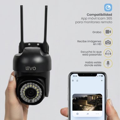CAMARA DE SEGURIDAD IMPERMEABLE WIFI 5G 2MP GUARDPRO X5 LEVO - 6