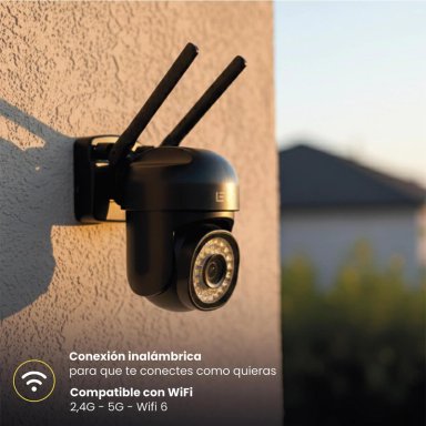 PACK 2X CAMARA SEGURIDAD WIFI 5G 2MP GUARDPRO X5 NEGRO LEVO - 2