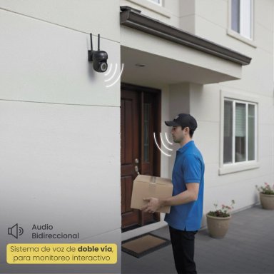 PACK 2X CAMARA SEGURIDAD WIFI 5G 2MP GUARDPRO X5 NEGRO LEVO - 5