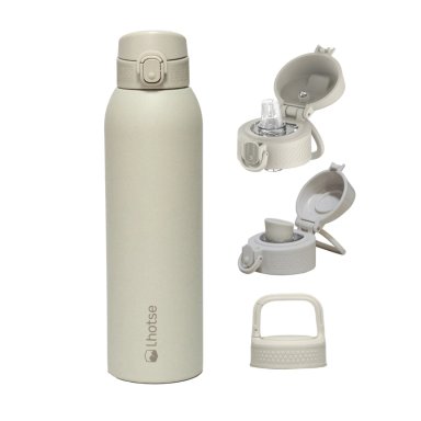 BOTELLA TE RMICA AGUA ACERO INOX 3 TAPAS HYDROCORE 1LT LHOTSE - 1