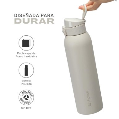 BOTELLA TE RMICA AGUA ACERO INOX 3 TAPAS HYDROCORE 1LT LHOTSE - 3