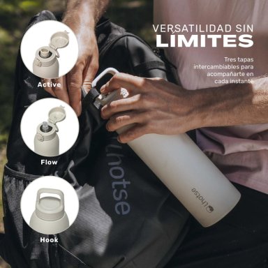BOTELLA TE RMICA AGUA ACERO INOX 3 TAPAS HYDROCORE 1LT LHOTSE - 4