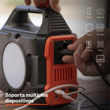 GENERADOR PORTATIL 300W BATERIA 248WH CAMPING 220V XROAD - 3