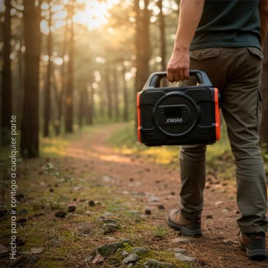 GENERADOR PORTATIL 300W BATERIA 248WH CAMPING 220V XROAD - 8