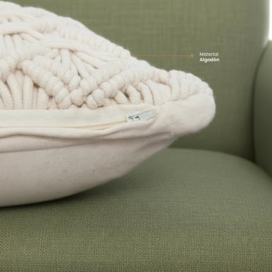 COJIN ETE MACRAME 40 X 40 CM ATMOSPHERA - 3
