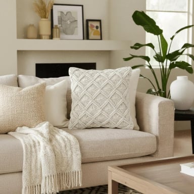 COJIN ETE MACRAME 40 X 40 CM ATMOSPHERA - 6