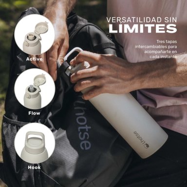 BOTELLA TE RMICA AGUA ACERO INOX 3 TAPAS HYDROCORE 1LT LHOTSE - 4