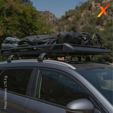 PARRILLA PARA AUTO PORTAEQUIPAJE UNIVERSAL NEGRA XROAD - 5