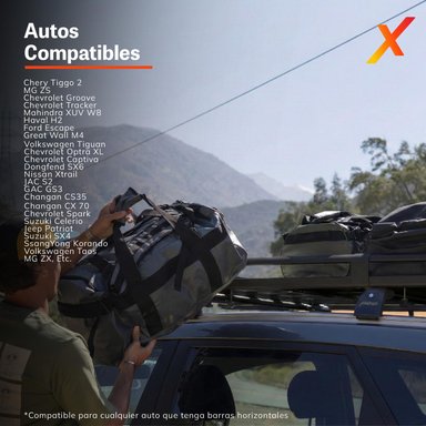 PARRILLA PARA AUTO PORTAEQUIPAJE UNIVERSAL NEGRA XROAD - 7
