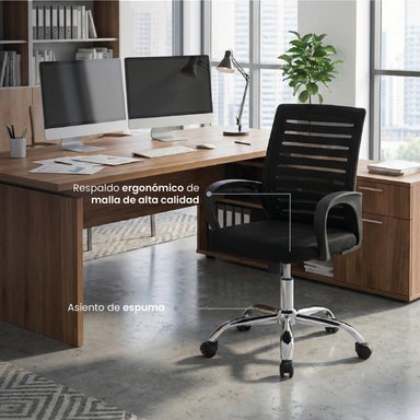 SILLA DE ESCRITORIO LITE ERGONOMICA LEVO - 5