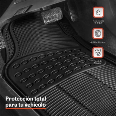 ALFOMBRA PISO DE GOMA PARA AUTO UNIVERSAL 3 PIEZAS XROAD - 3