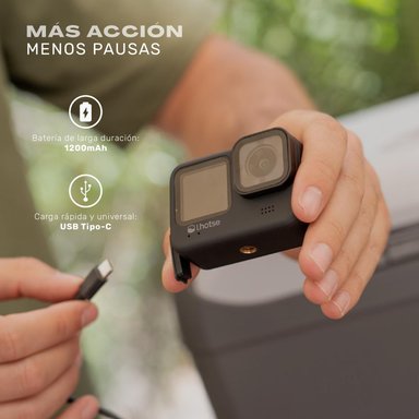 CAMARA DE ACCION DEPORTIVA SUMMIT 5K 30FPS ACCESORIOS - 5