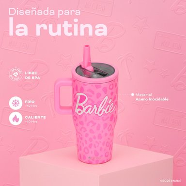 VASO TE RMICO TUMBLER MUG BARBIE PRINT 590ML ACERO INOX UMA - 4