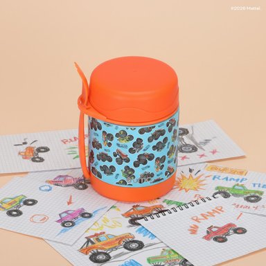 TERMO COMIDA HOT WHEELS TRUCK + CUCHARA 330ML ACERO INOX UMA - 2