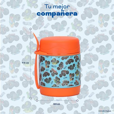TERMO COMIDA HOT WHEELS TRUCK + CUCHARA 330ML ACERO INOX UMA - 6