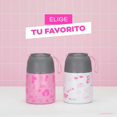TERMO COMIDA BARBIE & FRIENDS + CUCHARA 450ML ACERO INOX UMA - 8
