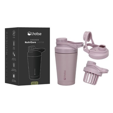 SHAKER VASO PROTEINA ACERO INOX NUTRICORE 500ML SET X2 - 8
