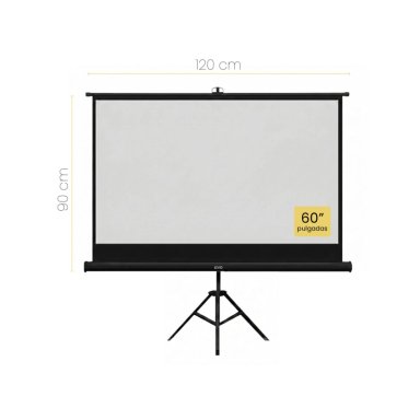 PROYECTOR PORTATIL NOVA 9000LM + TELON 60' NEGRO LEVO - 6