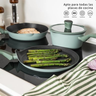 BATERIA DE COCINA ANTIADHERENTE LUCCA 10 PCS SIMPLIT - 3
