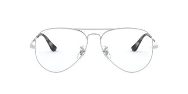 ANTEOJOS RAY-BAN ÓPTICOS RX6489 AVIATOR PLATEADO UNISEX - 1